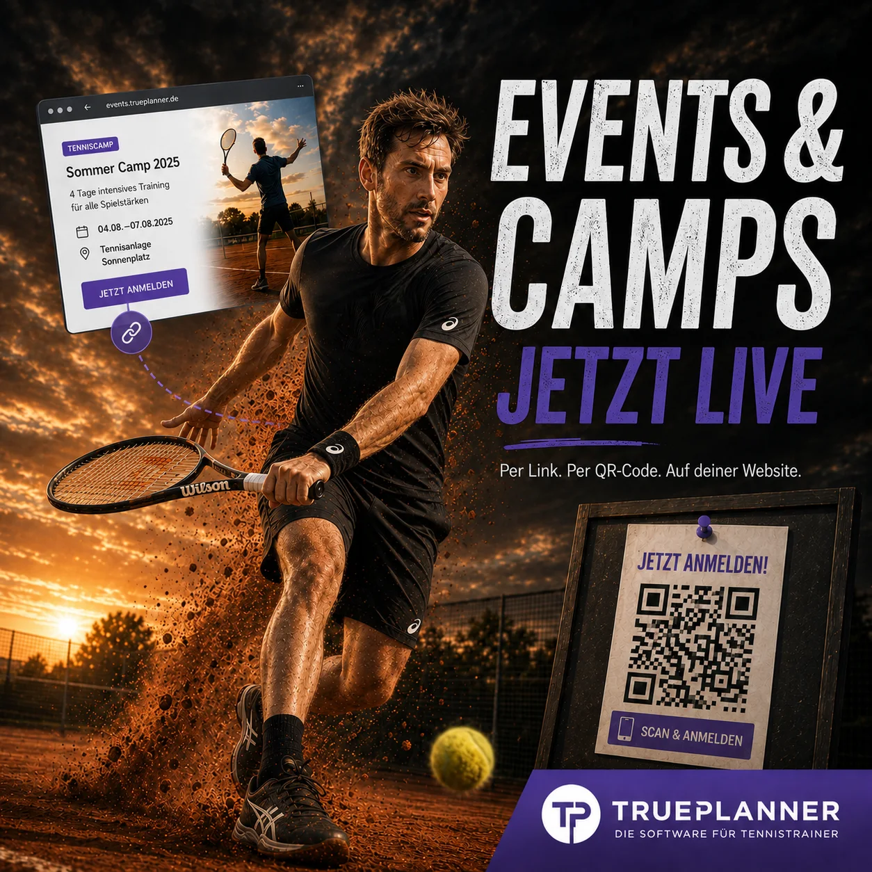 Tenniscamp Organisation für Trainer
