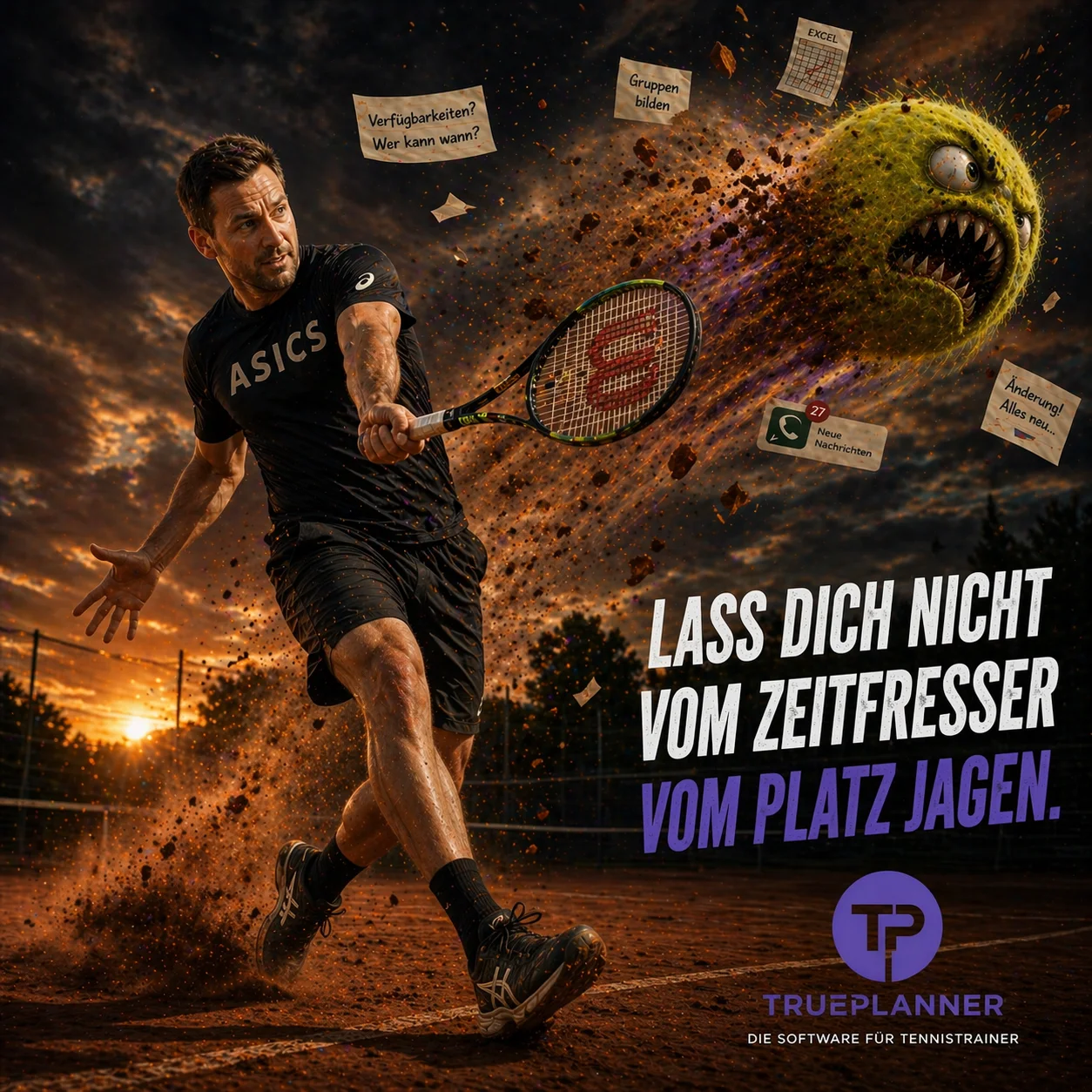 Tennistrainer Software für Anmeldung, Camps und Planung.